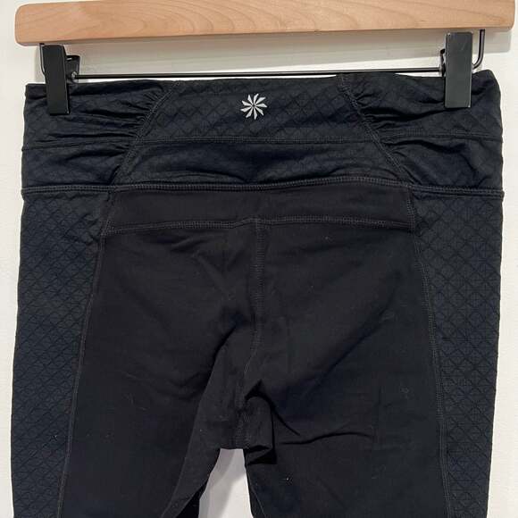 Athleta Black Cropped Leggings Size Small - Picture 5 of 6